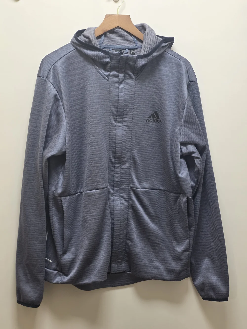 adidas Men’s Hooded Performance Jacket in Charcoal